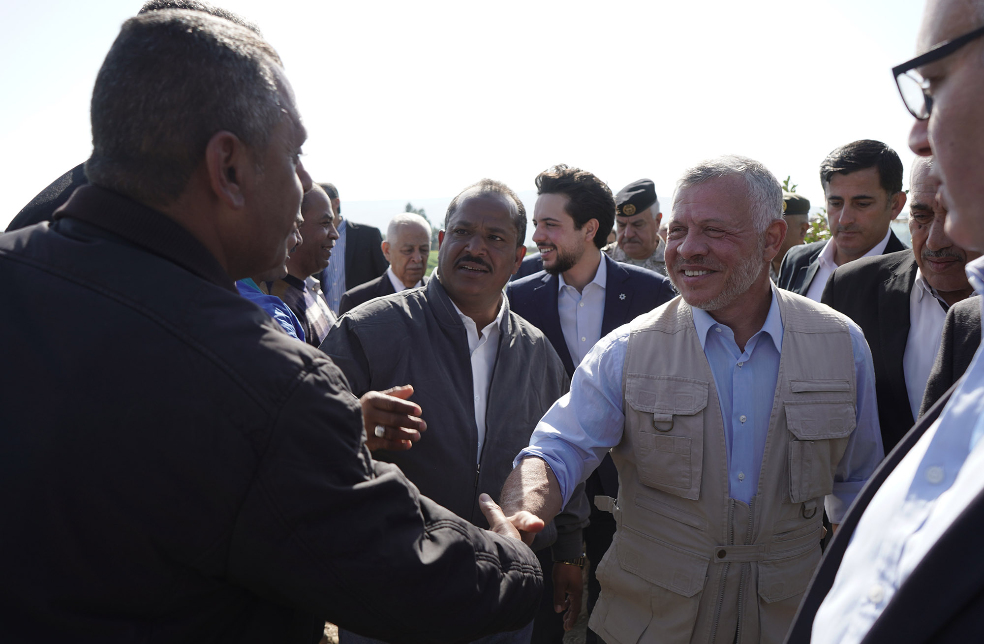 His Majesty King Abdullah II, accompanied by His Royal Highness Crown ...