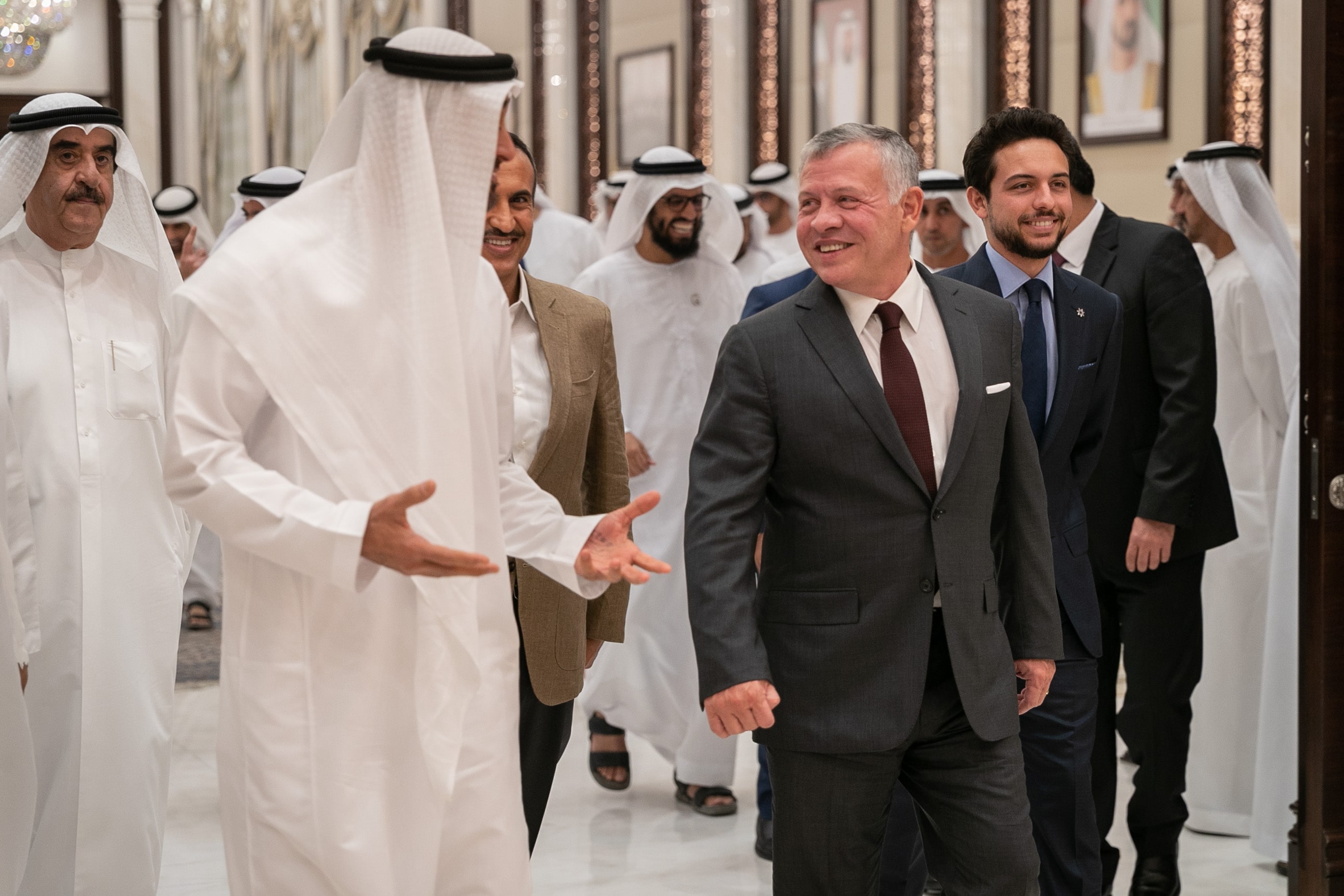 His Majesty King Abdullah II, accompanied by His Royal Highness Crown ...