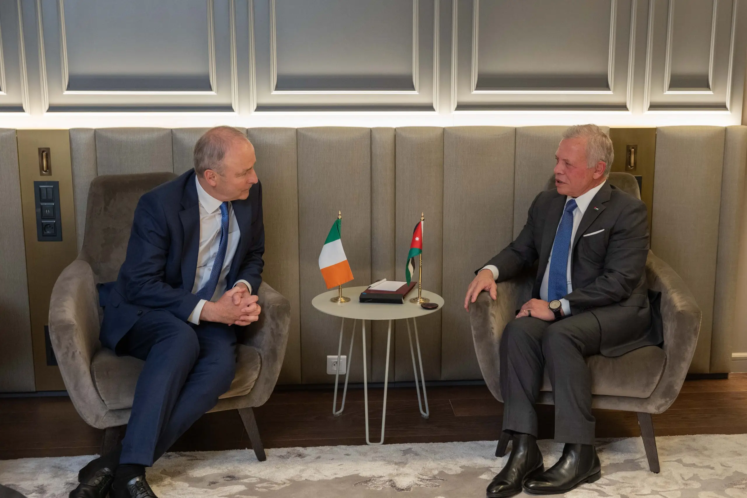 King meets with heads of state, PMs in France - The Royal Hashemite Court