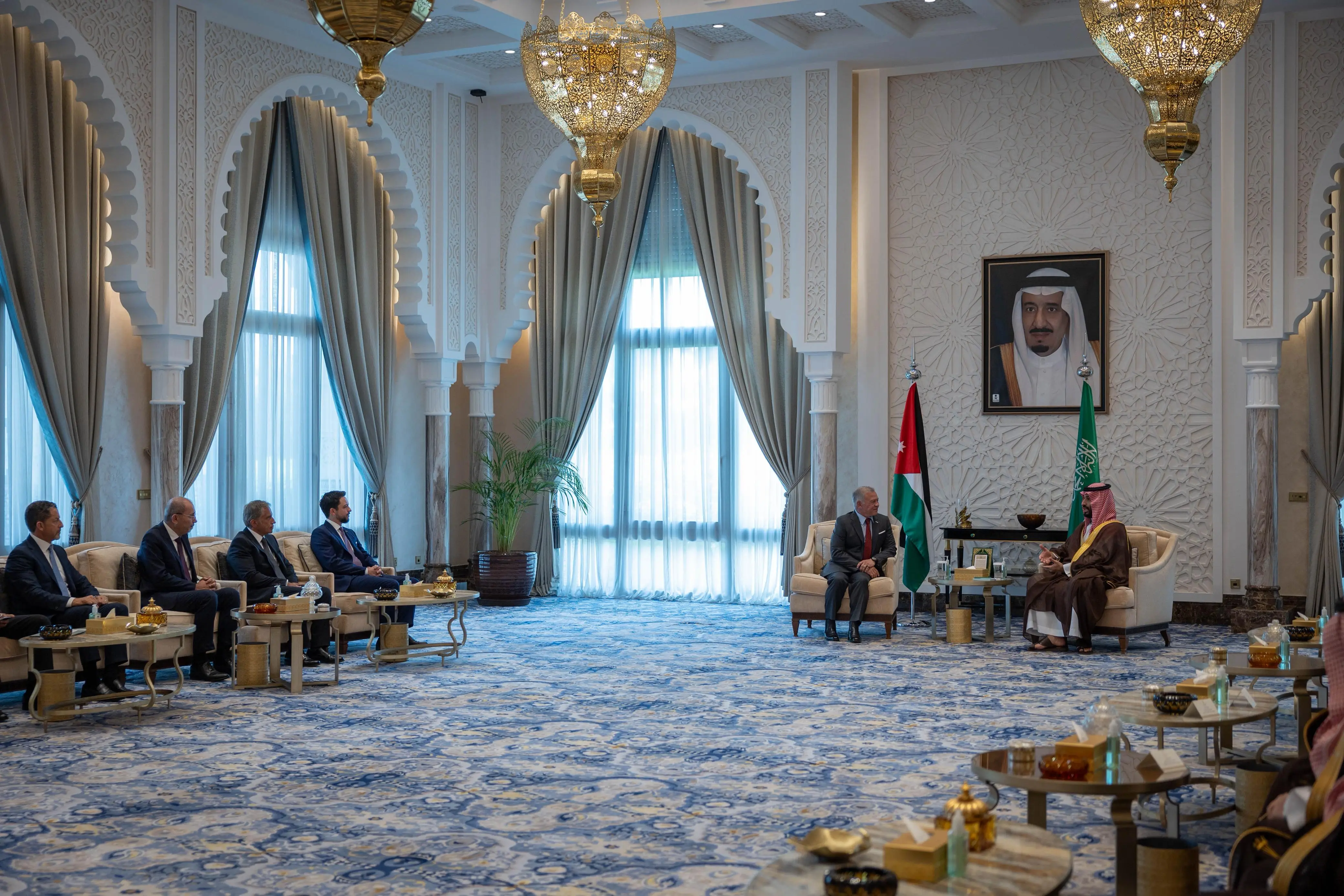 King meets with Saudi crown prince in Neom - The Royal Hashemite Court