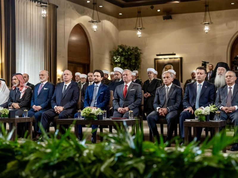 From the ceremony today at Al Husseiniya Palace marking the 1500th anniversary of the birth of Prophet Mohammad, peace be upon him