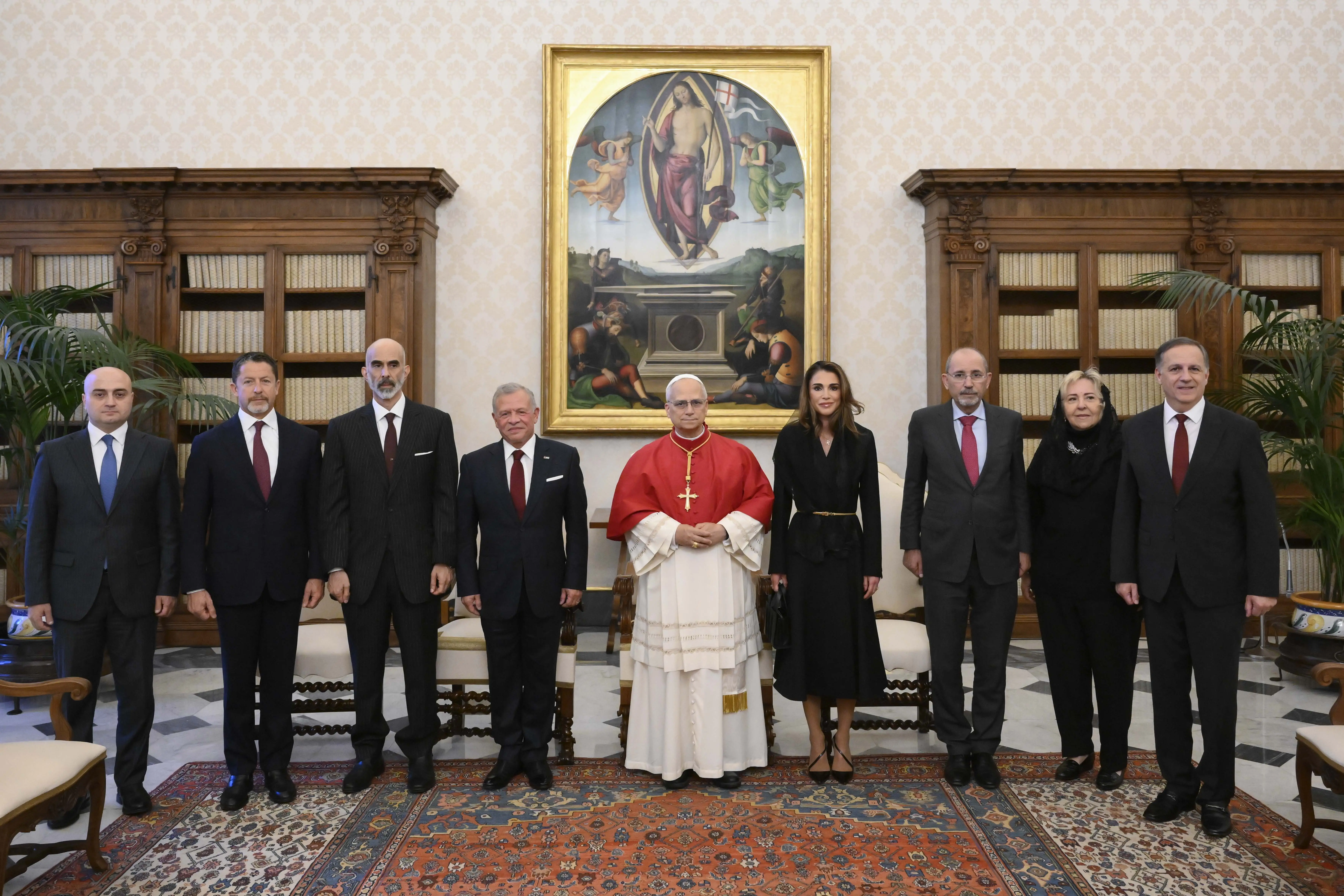 King, Queen meet with Pope Leo XIV - The Royal Hashemite Court