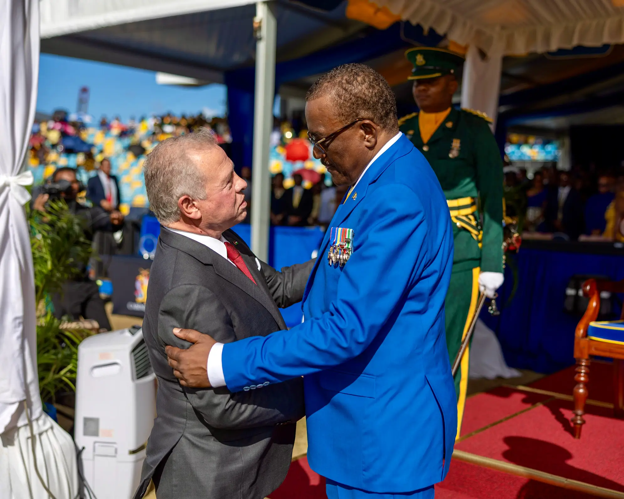 King attends inauguration of Barbados president