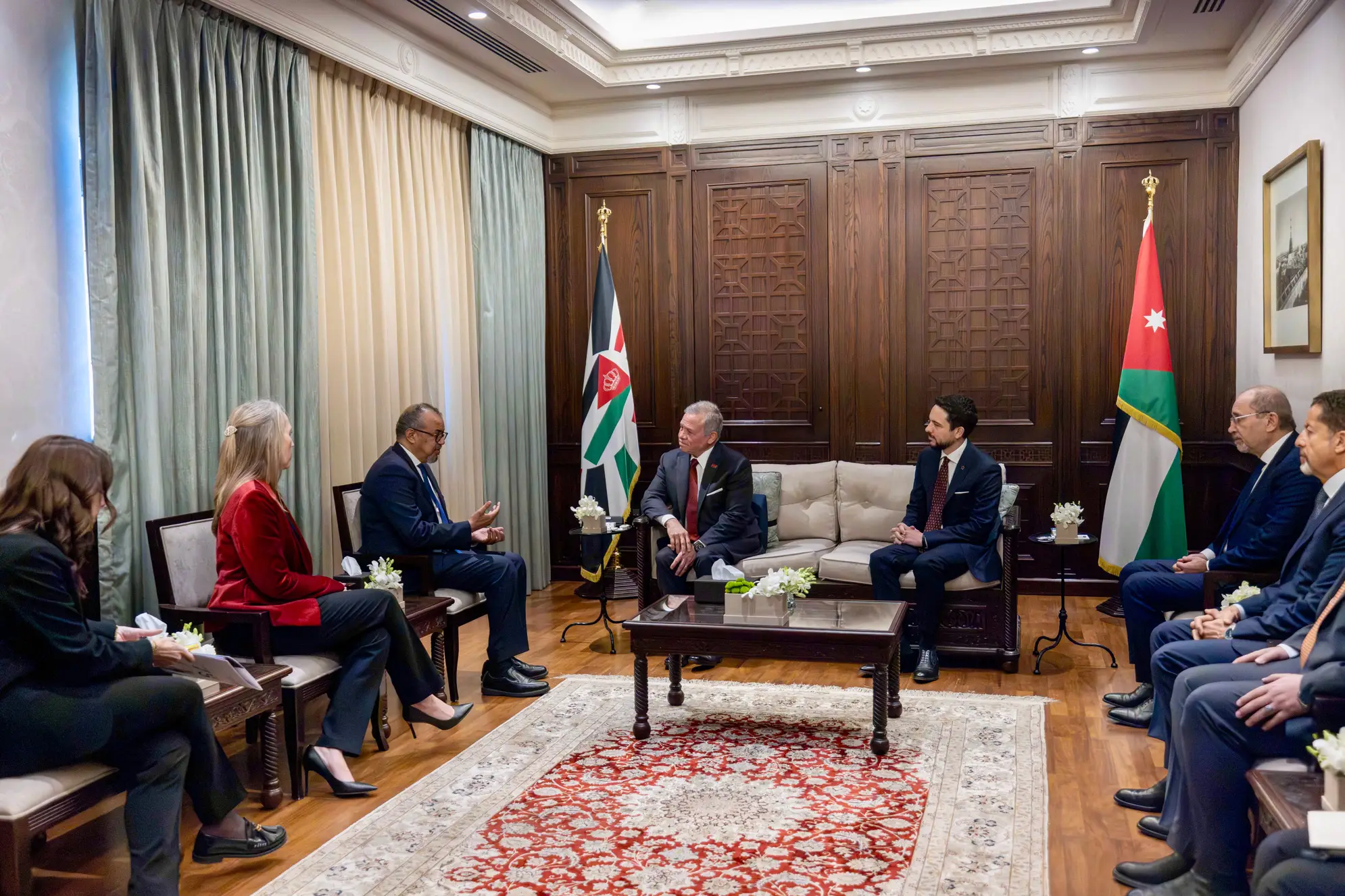 King receives WHO director general - The Royal Hashemite Court