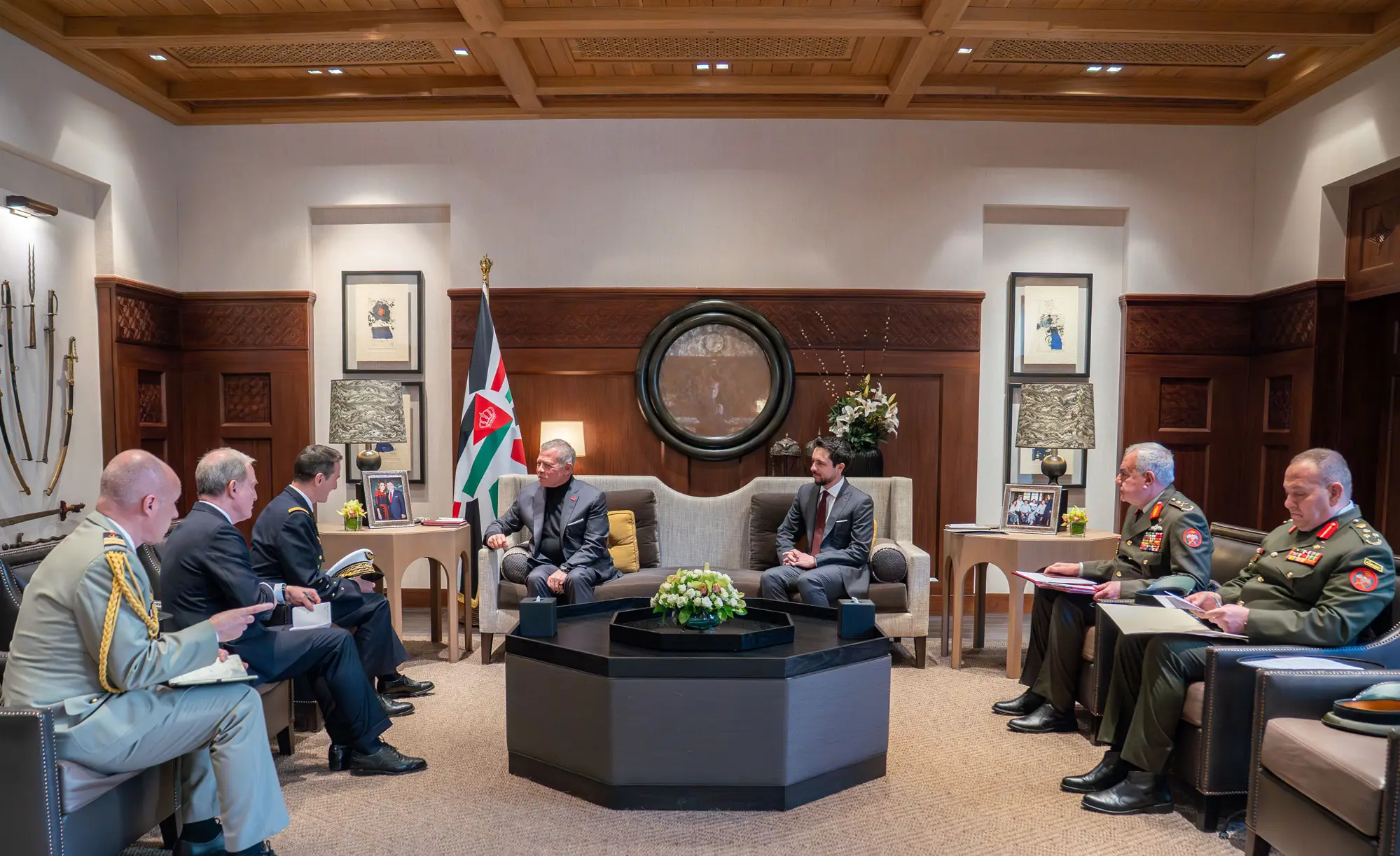 King meets with France chief of defence staff - The Royal Hashemite Court