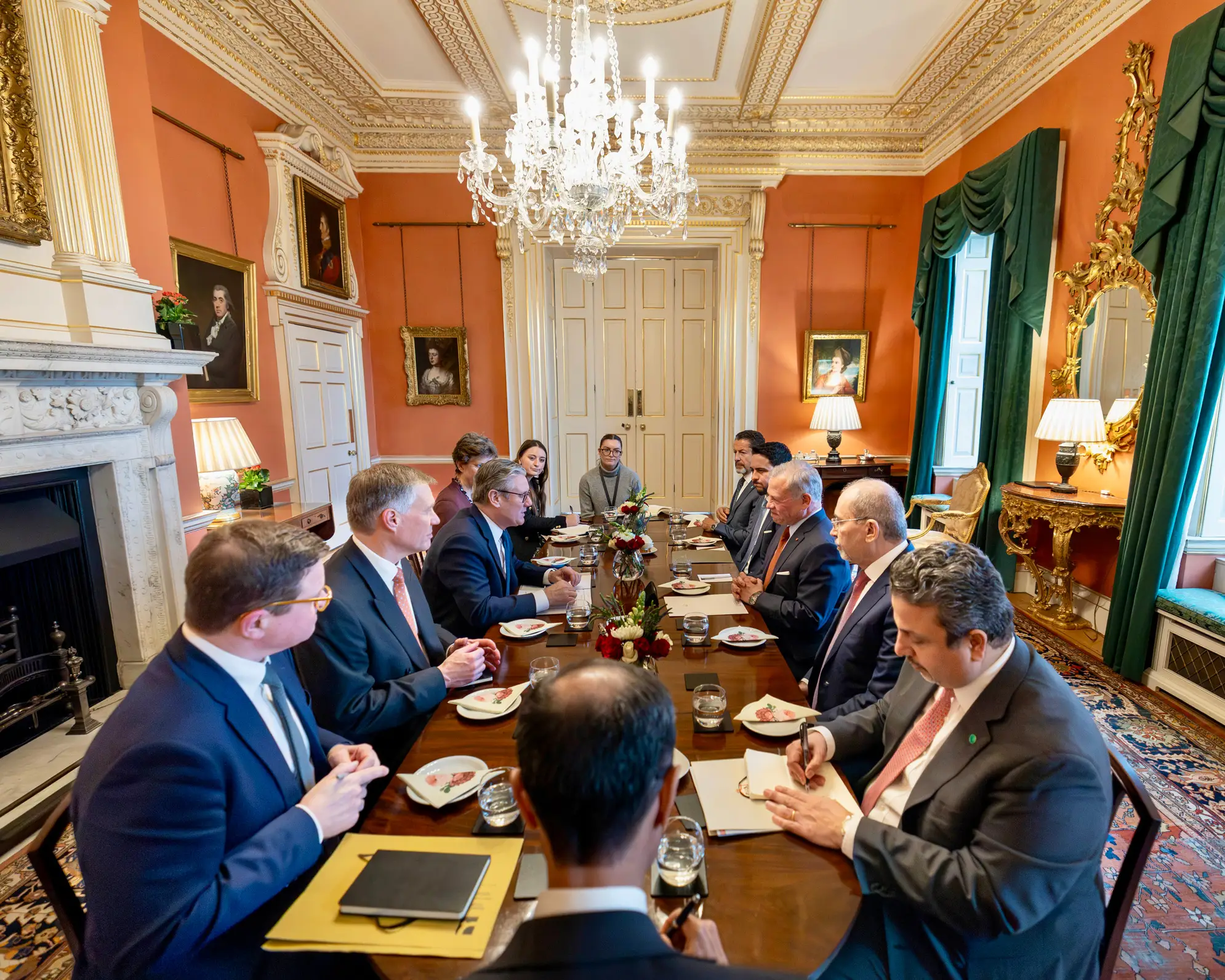 King meets with UK PM in London - The Royal Hashemite Court