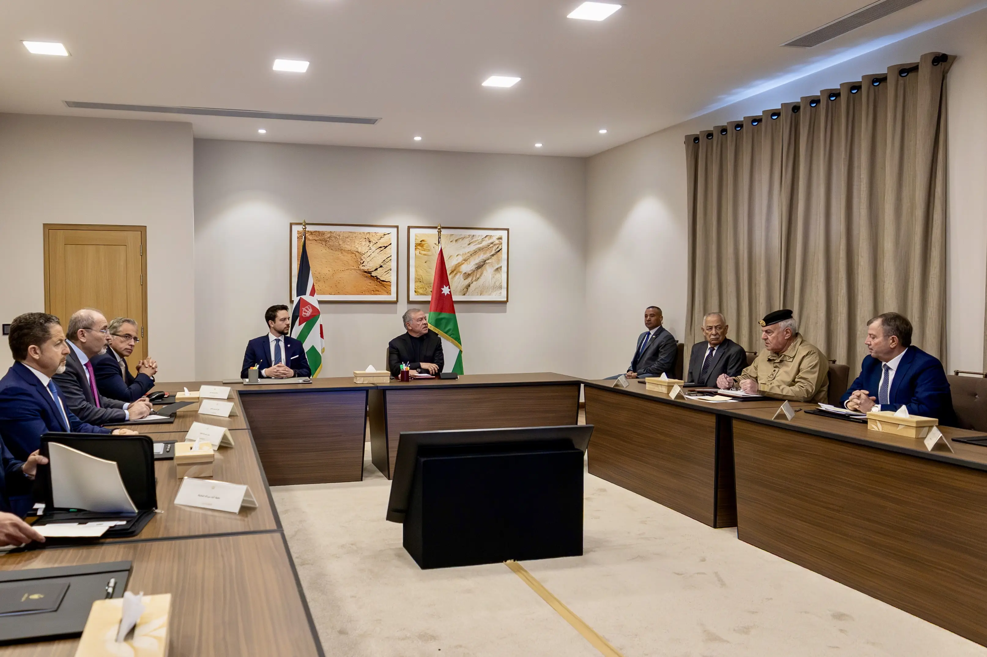 King chairs National Security Council meeting - The Royal Hashemite Court