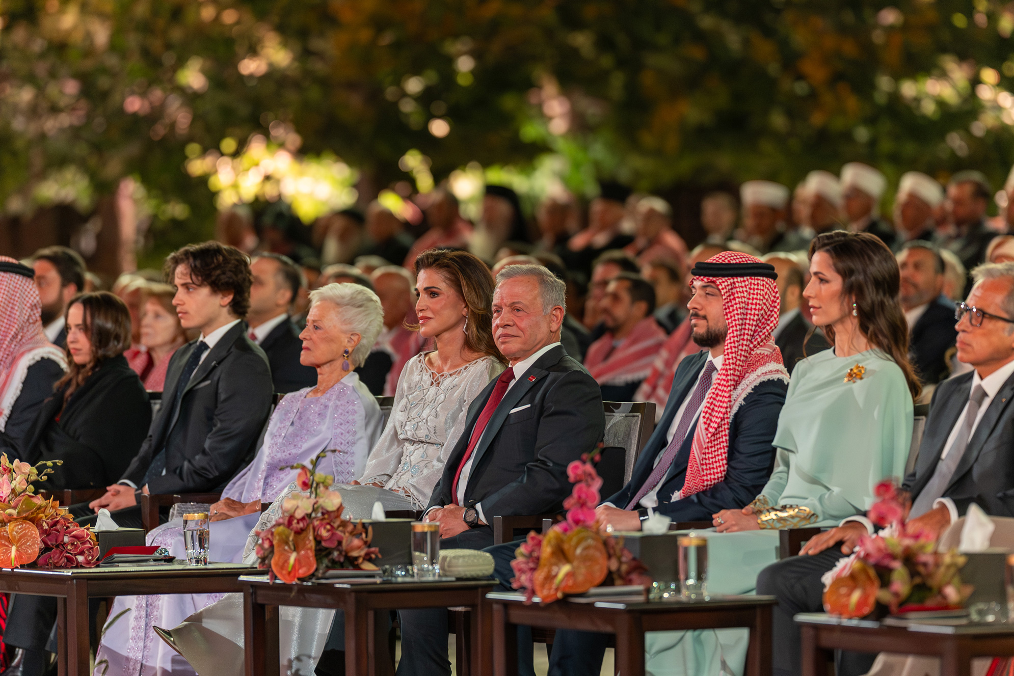 His Majesty King Abdullah II attends the 80th Independence Day ceremony at Al Husseiniya Palace