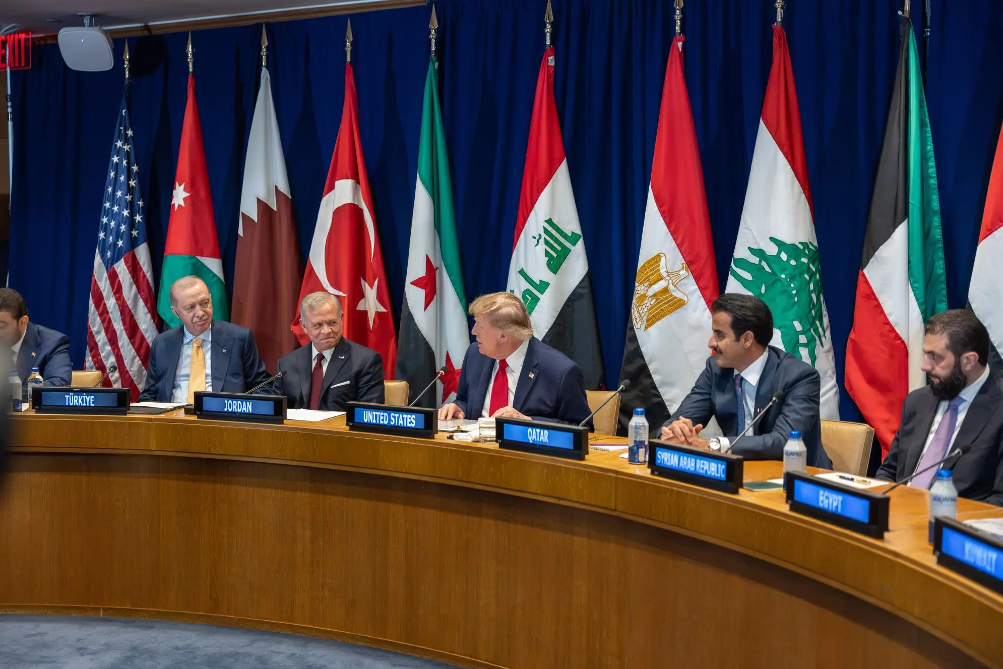 King participates in multilateral meeting at invitation of President Trump
