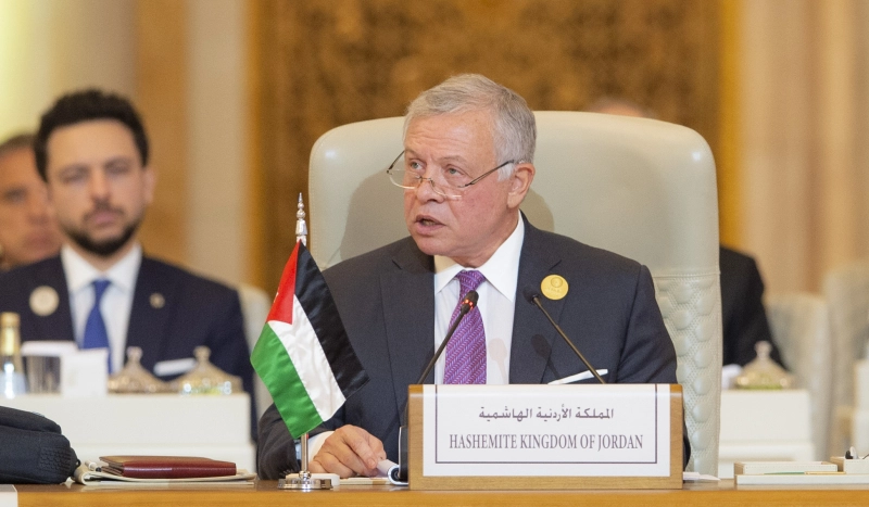 كلمة جلالة الملك عبدﷲ الثاني في القمة العربية الإسلامية المشتركة غير العادية حول غزة في الرياض 