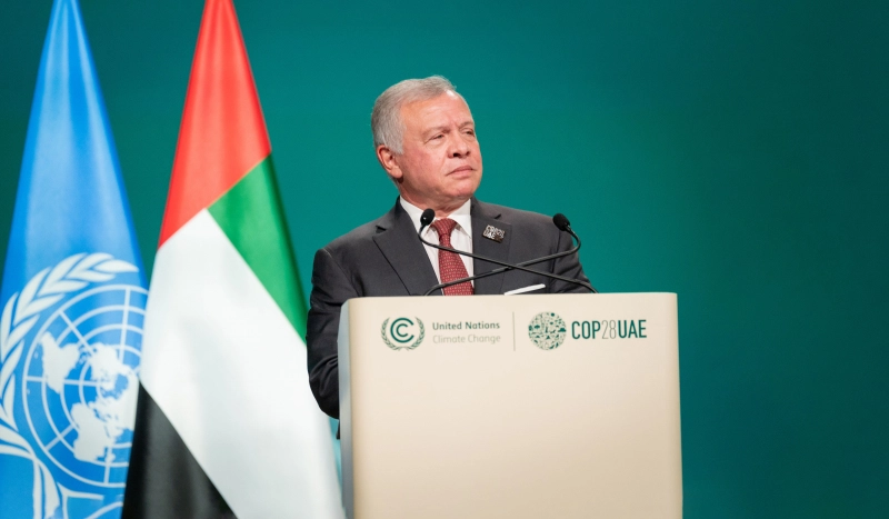 كلمة جلالة الملك عبدﷲ الثاني في مؤتمر الأمم المتحدة لتغير المناخ COP28 الذي تستضيفه دولة الإمارات العربية المتحدة